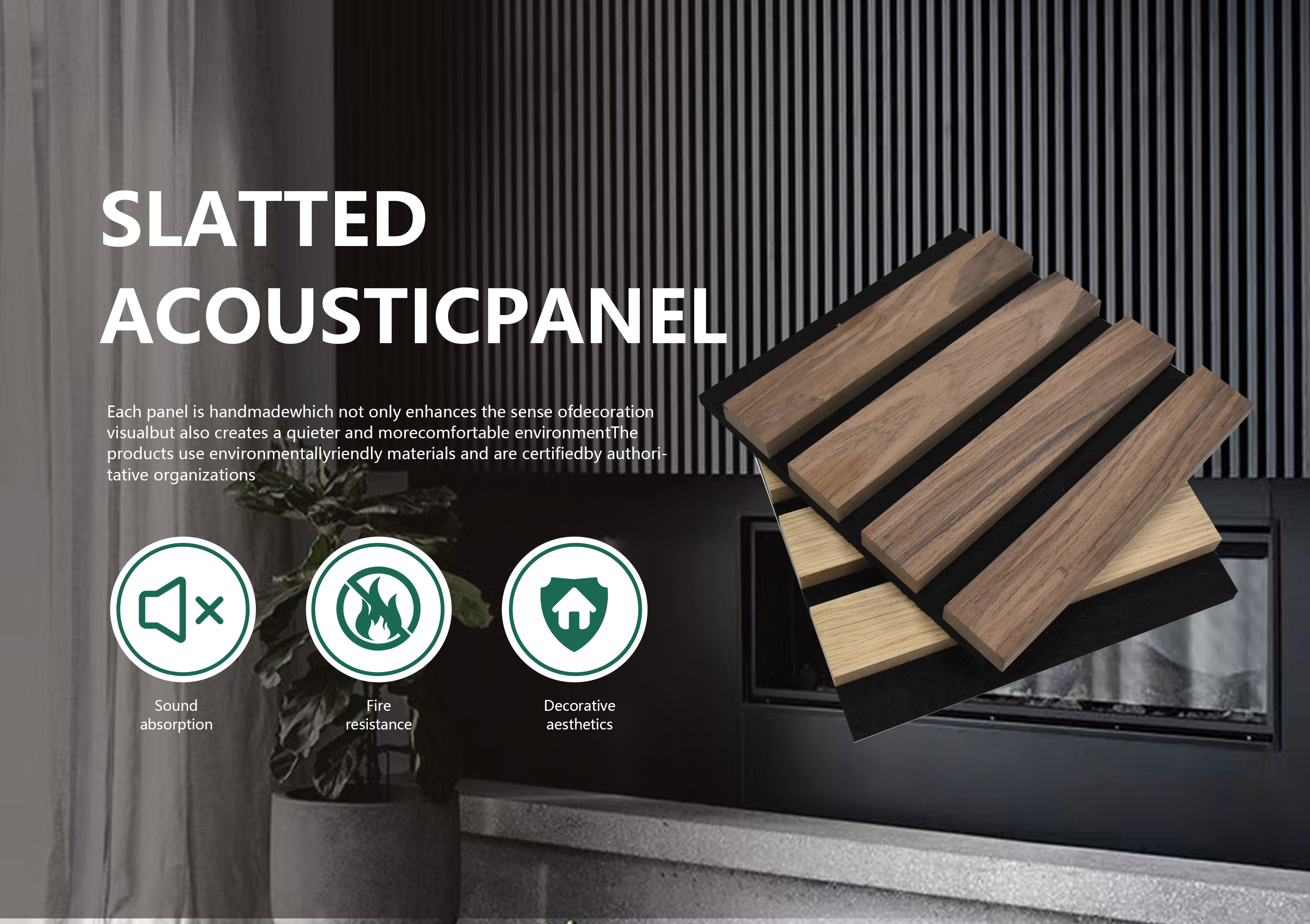 Mdf Slat Acoustic Panel